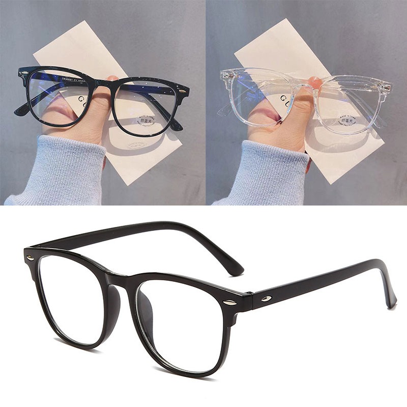 Glow In The Dark Party Glasses - Gözlük Ultralight Retro Şeffaf Çerçeve Düz