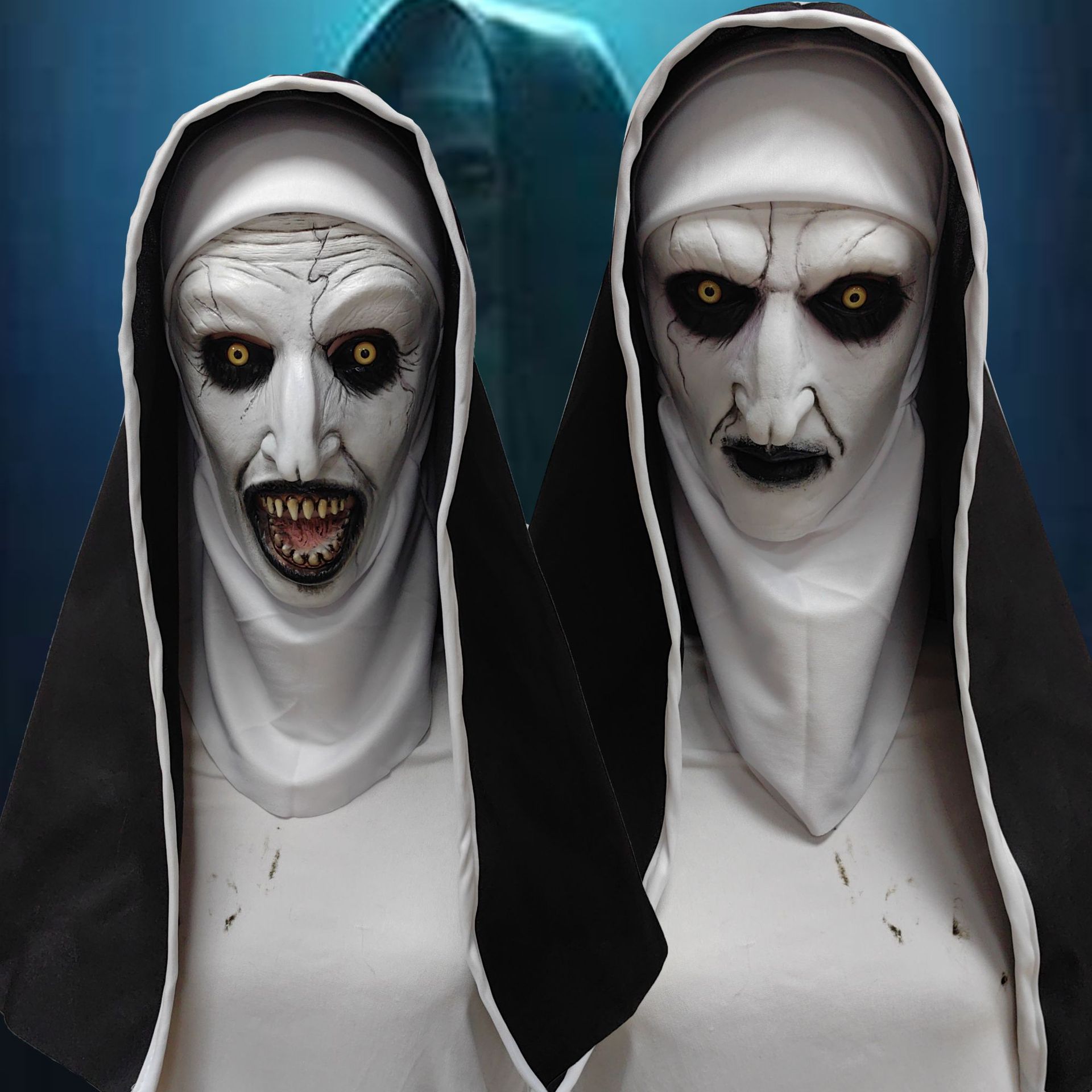 Led Purge Mask Halloween - Cadılar Bayramı Korkunç Rahibe Maskesi Conjuring