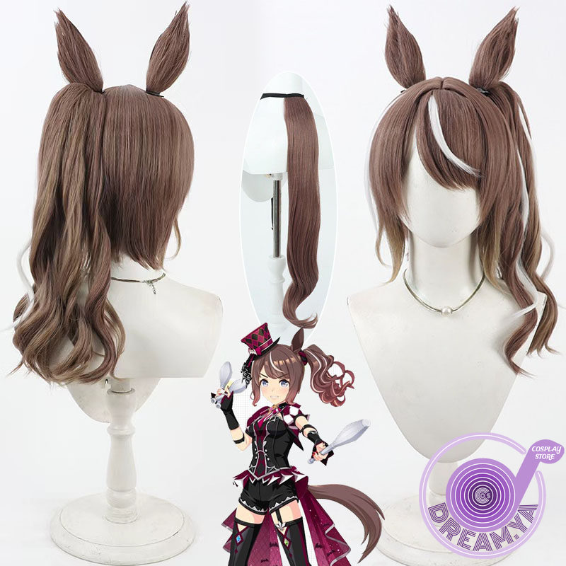 Anime Cosplay Wig Heat Resistant - Highkey Hallowed Cosplay Peruk Uma Musume