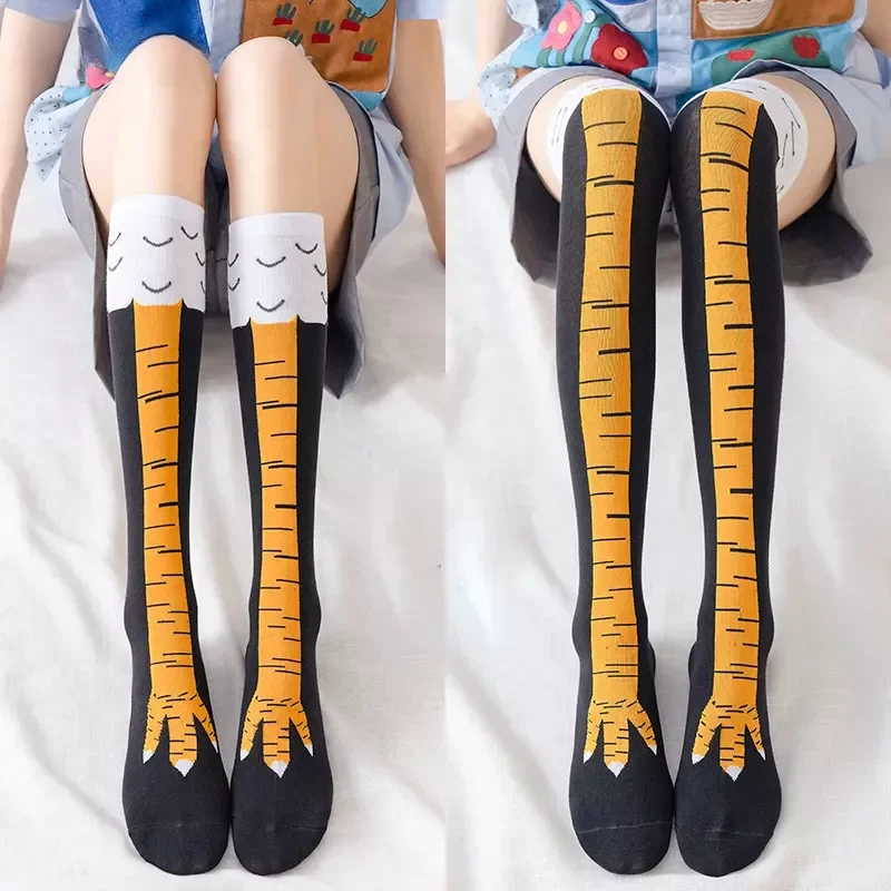 Funny Chicken Leg Socks - Komik Tavuk Pençe Çorap Aşırı diz