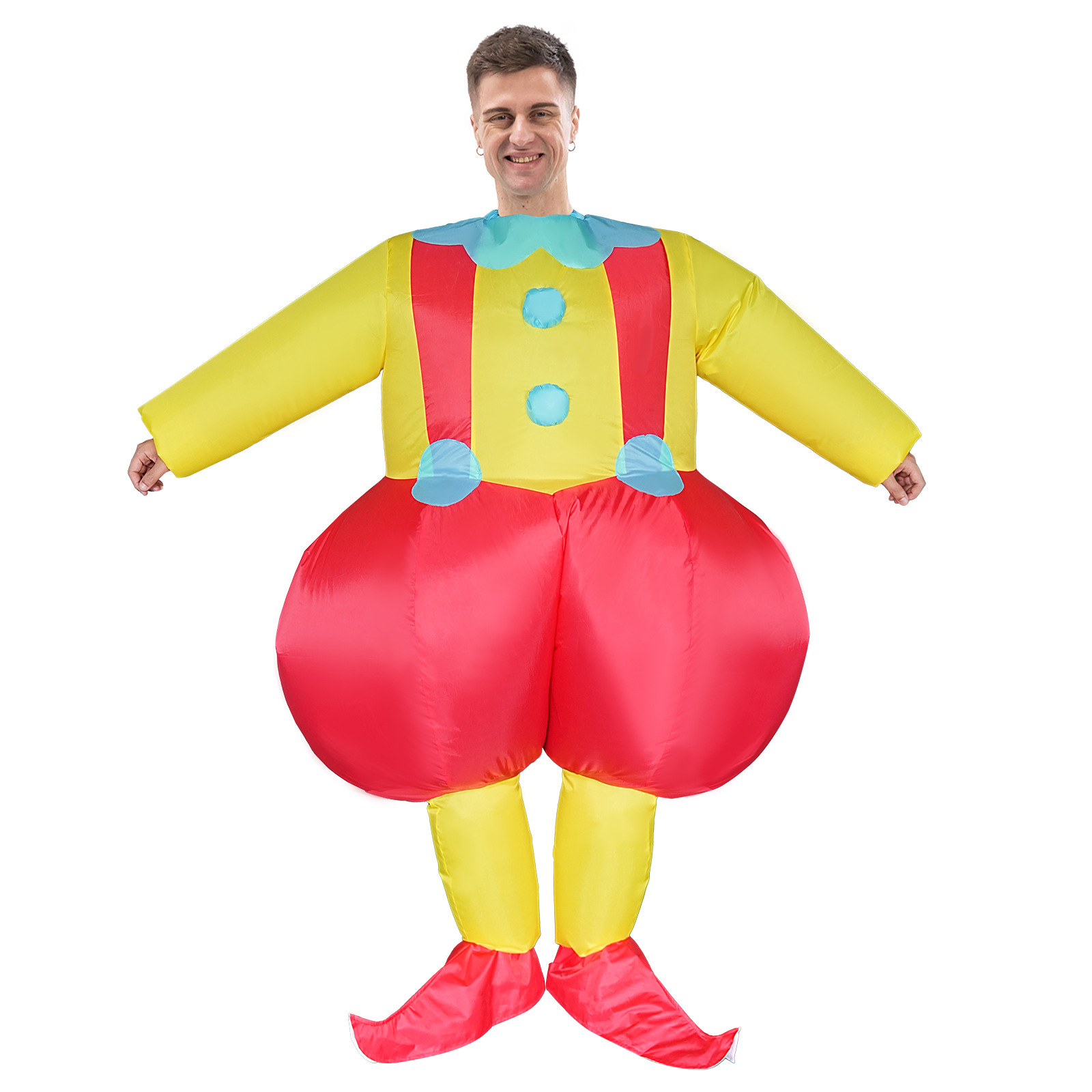 Costumes - Büyük Alnolu Palyaço Şişme Kostümleri, Şişirilebilir