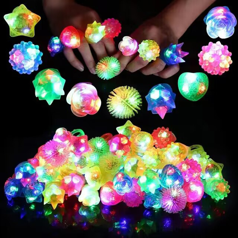Glow In The Dark Party Glasses - 20/30/50 adet Parlayan Yüzükler LED Işık