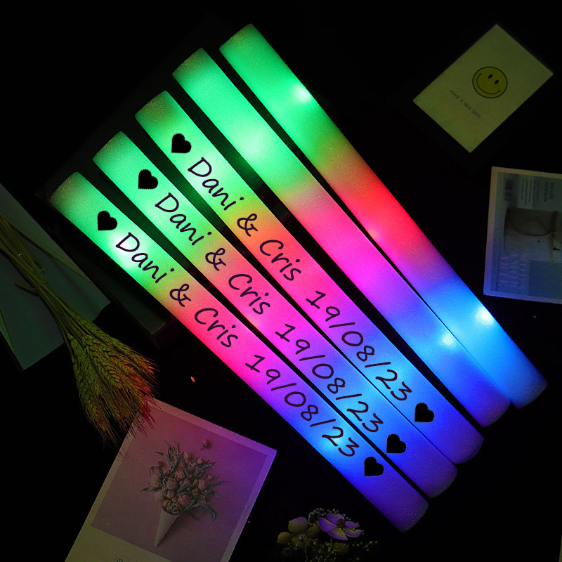 Glow In The Dark Party Glasses - 12/30/60 adet LED parlak çubuk kolye