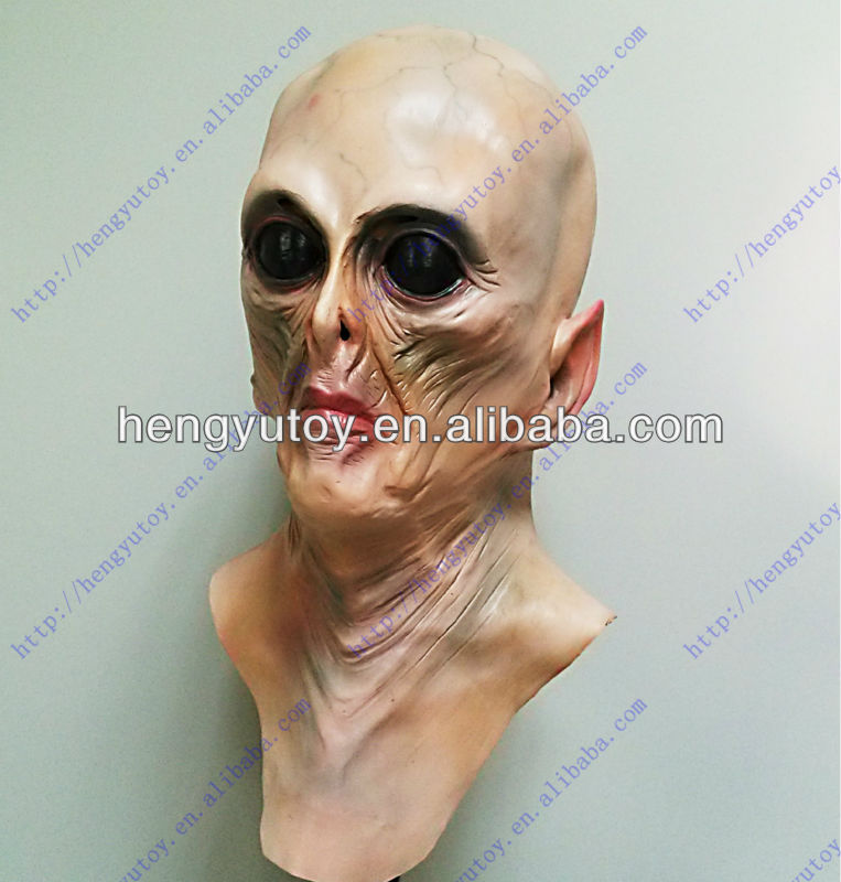 Latex Alien Mask Realistic - Deluxe Uzaylı Maskesi Gerçekçi Lateks Tam