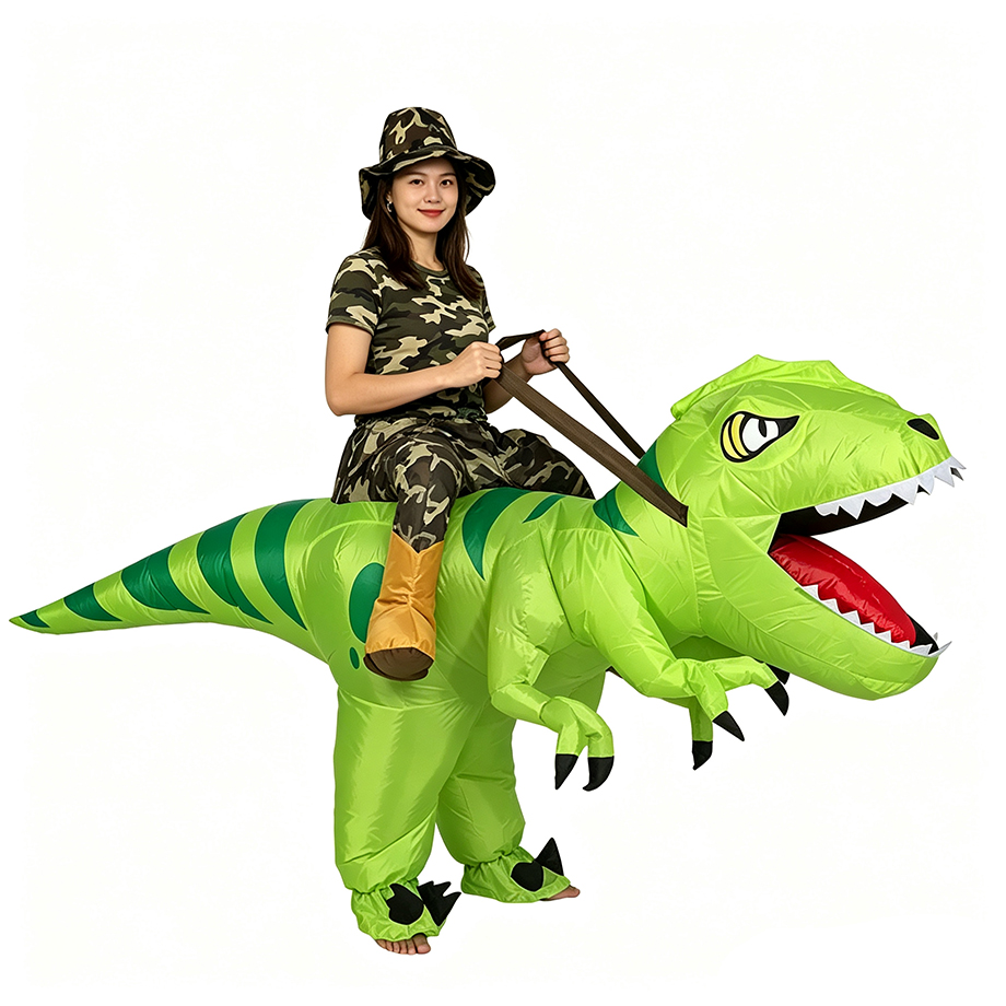 Inflatable Dinosaur Costume Adult - Şişme T-Rex Dinozor Kostümü Yetişkin Binilebilir