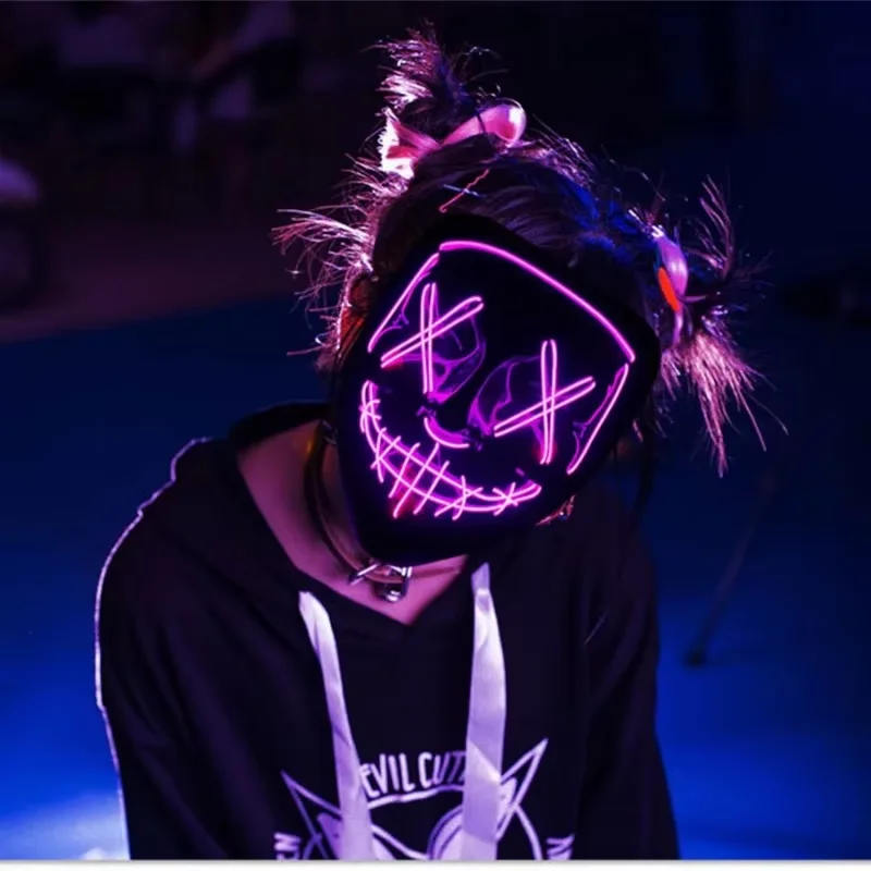 Kablosuz Neon LED Purge Maske  - Led Purge Mask Halloween incelemesi ve fiyatı