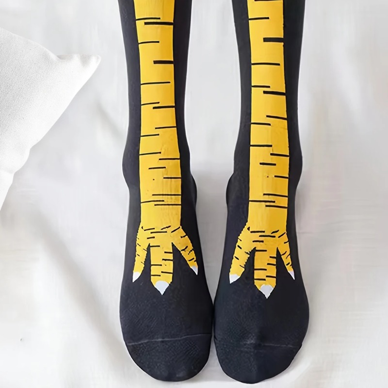 1/2/5 Çift Kadın Diz Üstü Çora - Funny Chicken Leg Socks incelemesi ve fiyatı