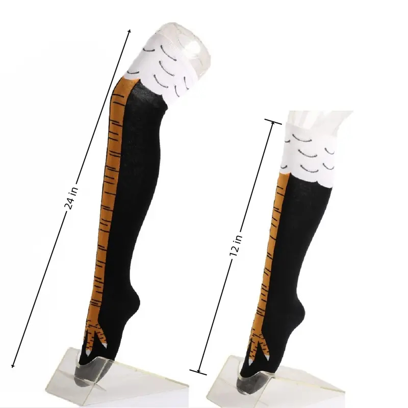 1/2/4 çift kadın diz üstü çora - Funny Chicken Leg Socks incelemesi ve fiyatı