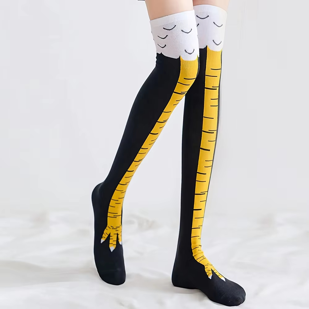 Kadın Uyluk Yüksek Çorap Tavuk - Funny Chicken Leg Socks incelemesi ve fiyatı