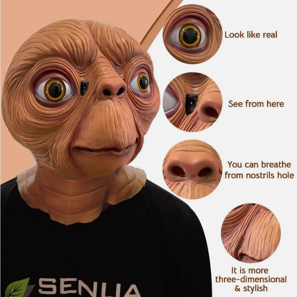 Gerçekçi ET Alien Lateks Maske - Latex Alien Mask Realistic incelemesi ve fiyatı