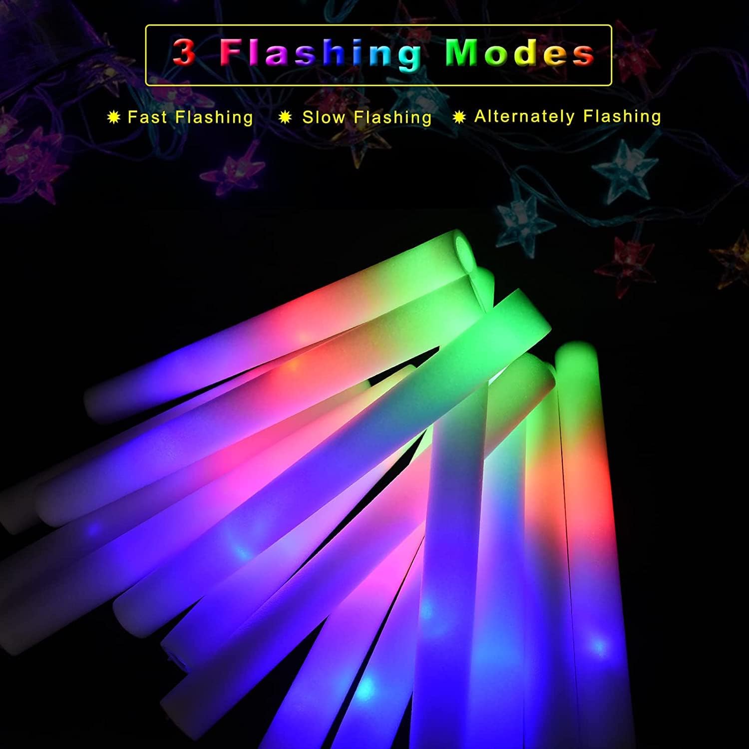 30 adet köpük parlak çubuk kol - Flashing Led Foam Sticks Party incelemesi ve fiyatı