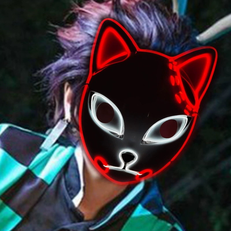 Japon animesi şeytan tilki mas - Led Purge Mask Halloween incelemesi ve fiyatı