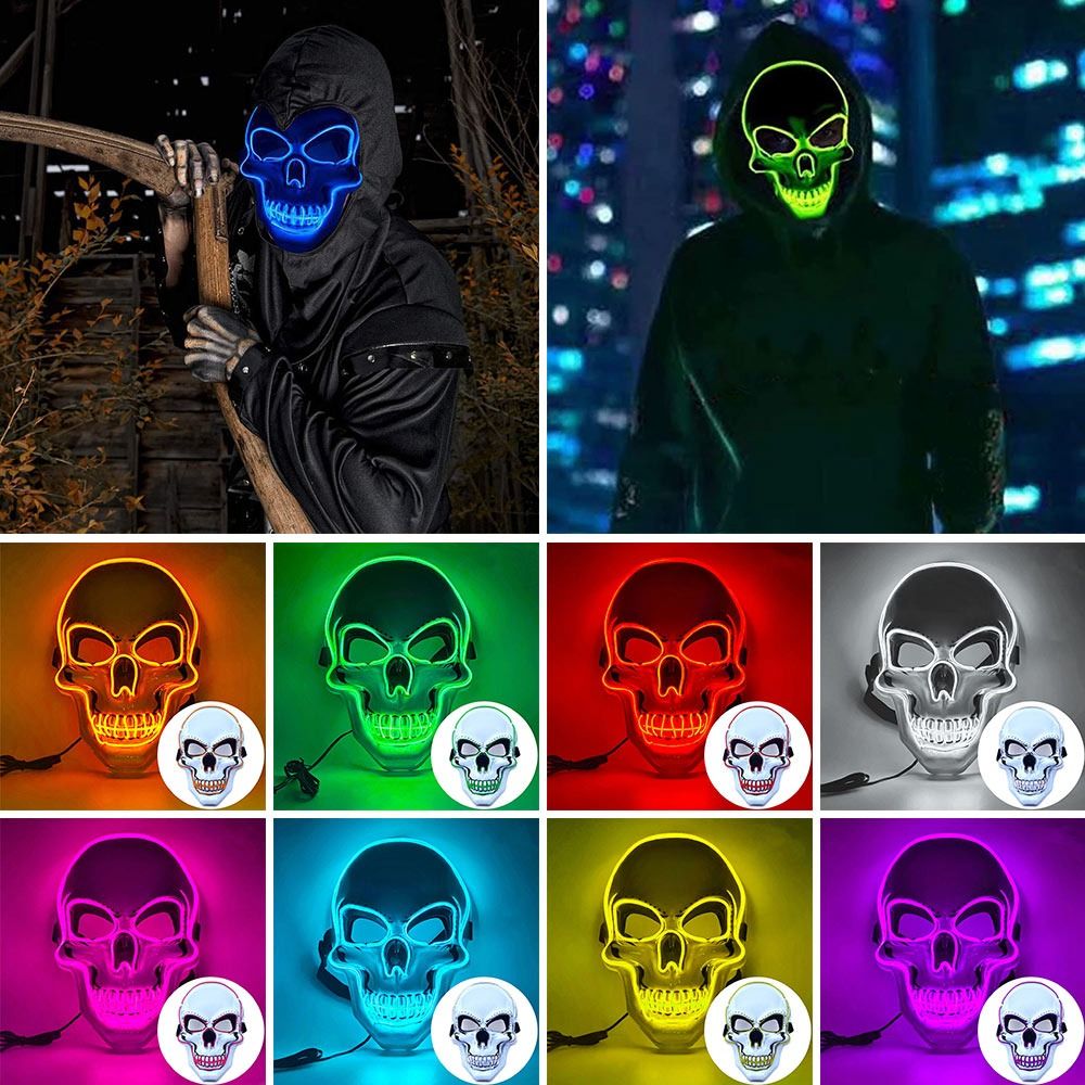 Moda Korku Cadılar Bayramı Kaf - Led Purge Mask Halloween incelemesi ve fiyatı