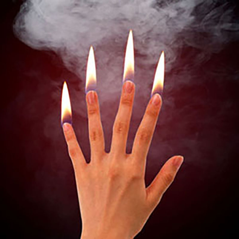 4 adet/takım Parmak Yangın Sih - Thumb Tip Magic Trick Set incelemesi ve fiyatı