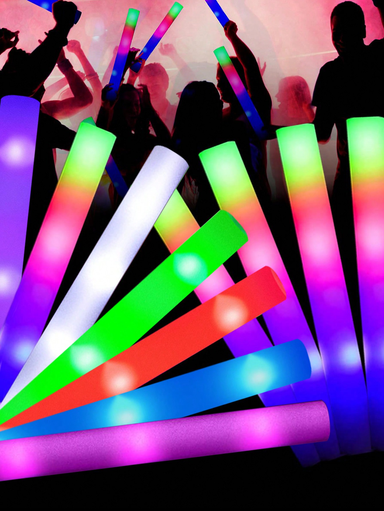 20/30 adet LED köpük Glow Stic - Flashing Led Foam Sticks Party incelemesi ve fiyatı
