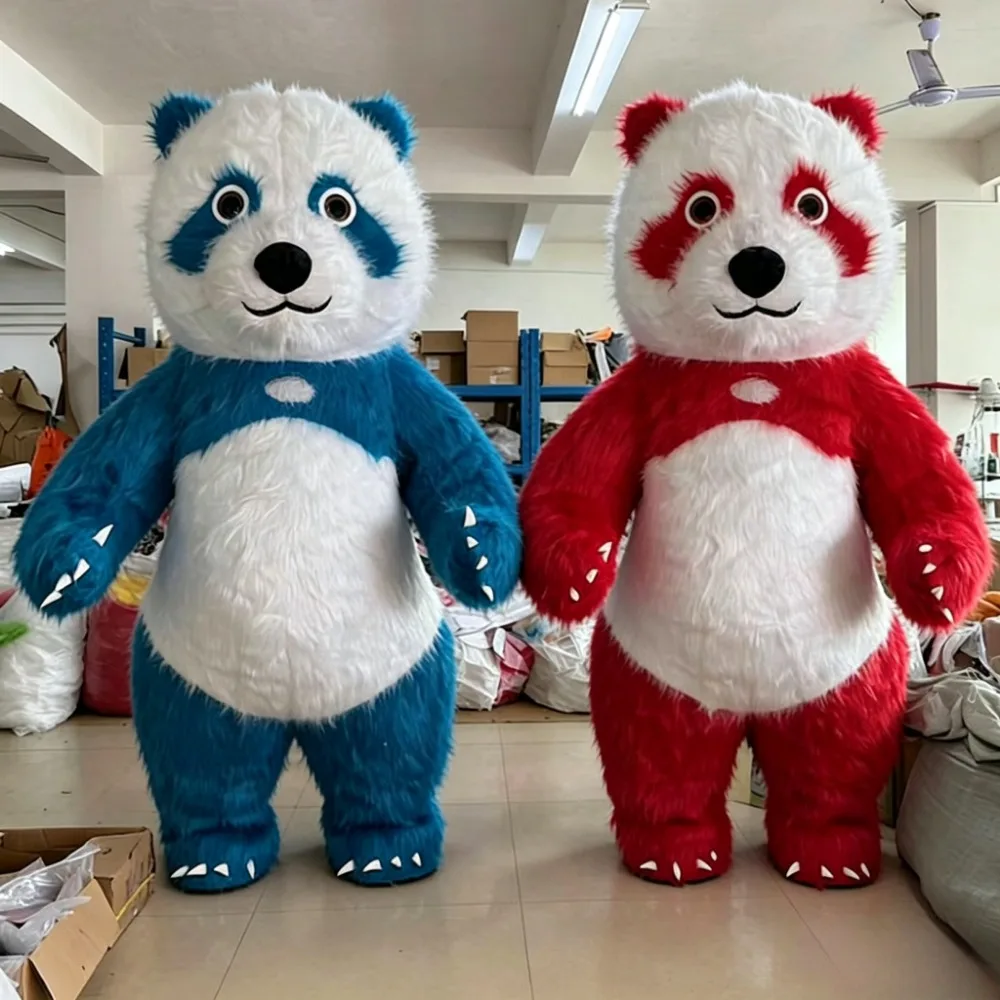 Renkli Dev Panda Şişme Maskot  - Costumes incelemesi ve fiyatı
