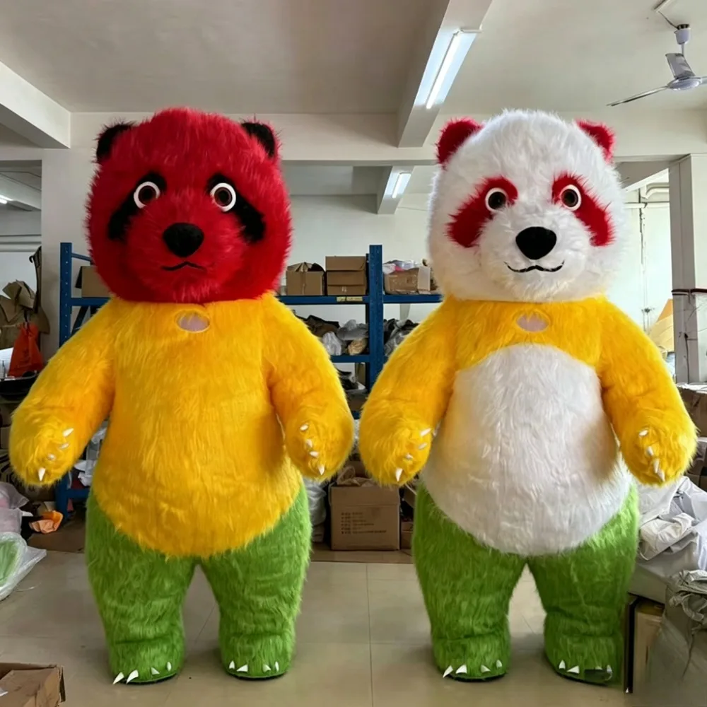 Renkli Dev Panda Şişme Maskot  - Costumes incelemesi ve fiyatı