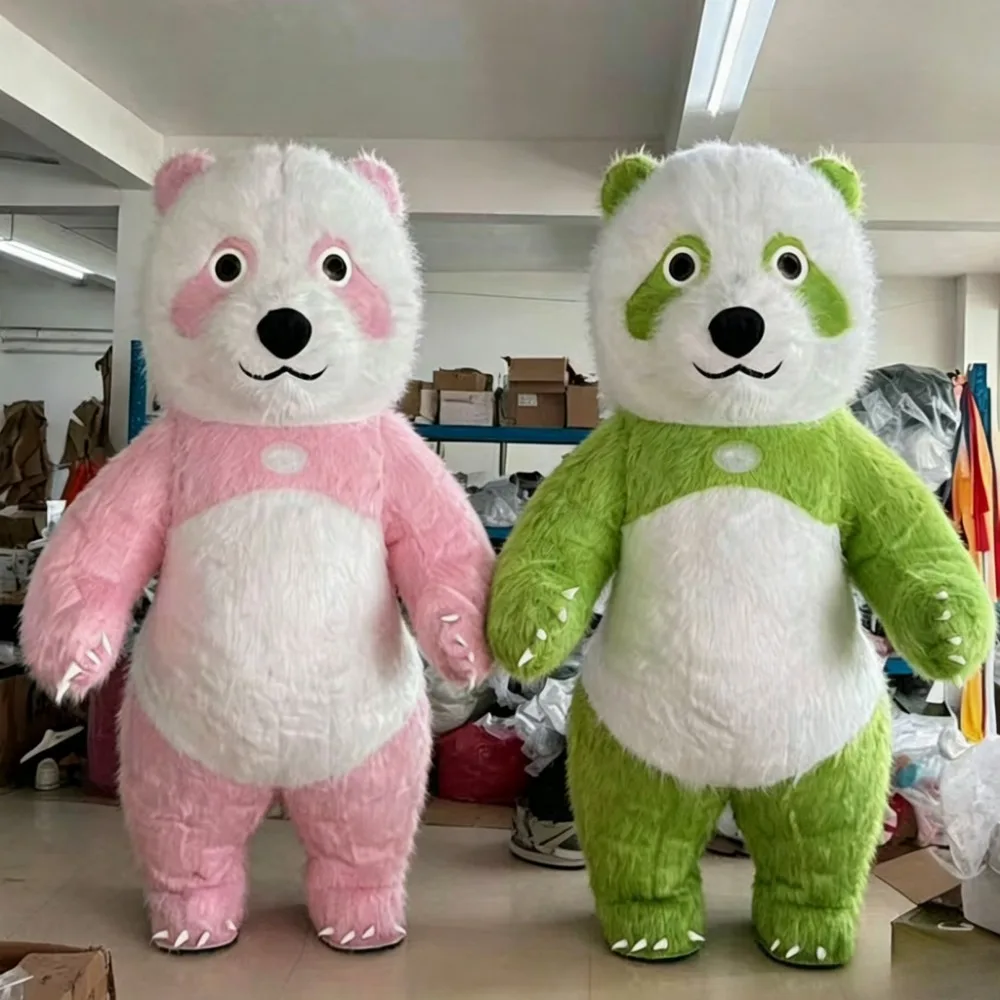 Renkli Dev Panda Şişme Maskot  - Costumes incelemesi ve fiyatı