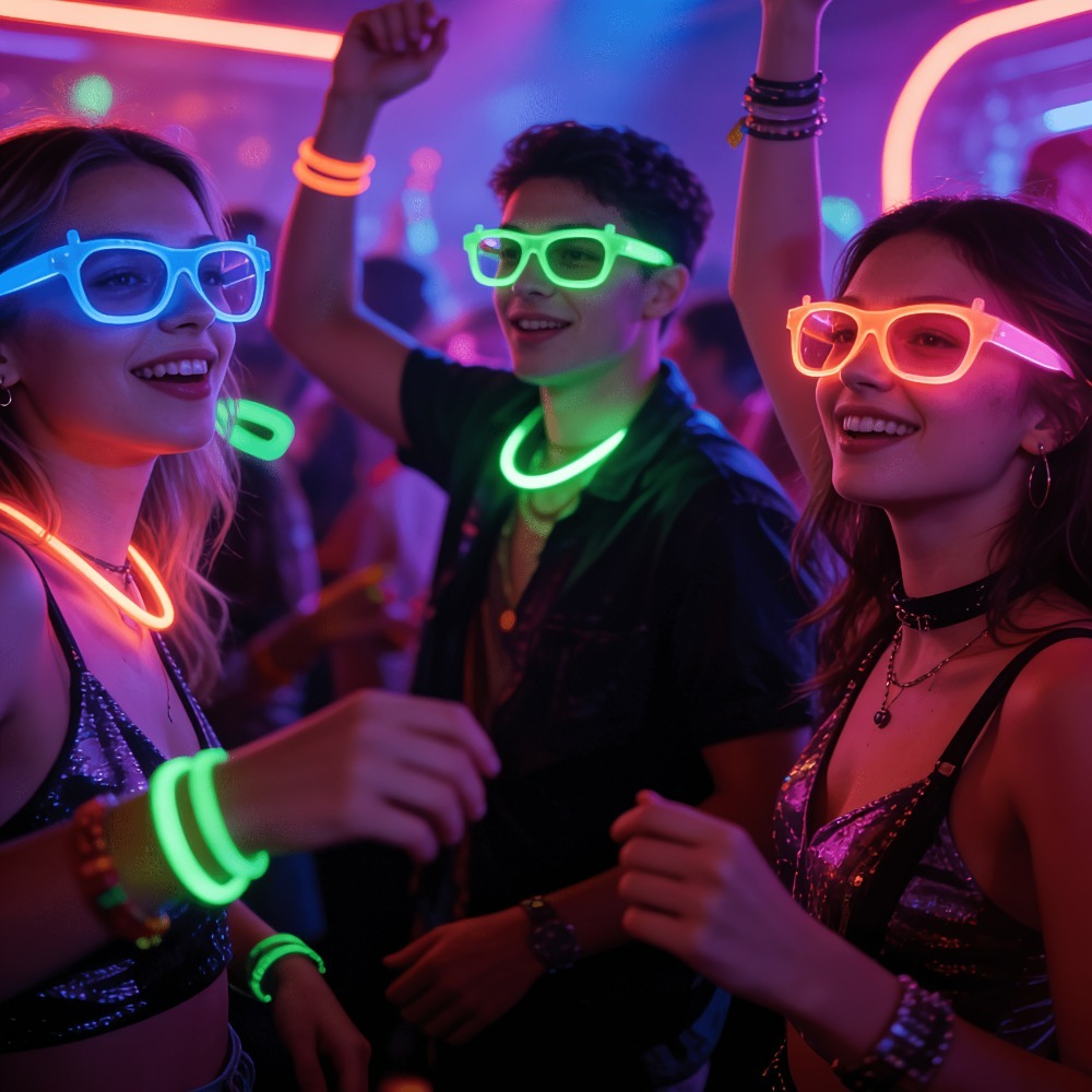 5/12 adet UV karanlıkta parlay - Glow In The Dark Party Glasses incelemesi ve fiyatı