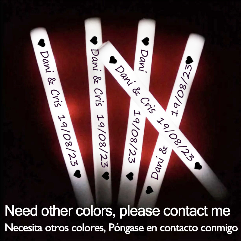 60/100/500 adet LED parlak çub - Flashing Led Foam Sticks Party incelemesi ve fiyatı
