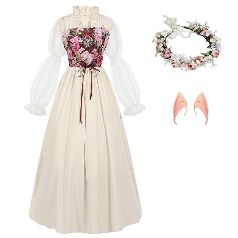 Rönesans Tarzı Korseli Bel Elb - Medieval Renaissance Dress Women incelemesi ve fiyatı
